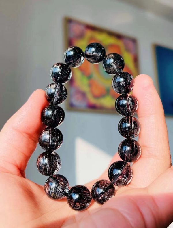 顶级巴西黑发晶,领袖之石,boss级别必备的晶石-菩心晶舍