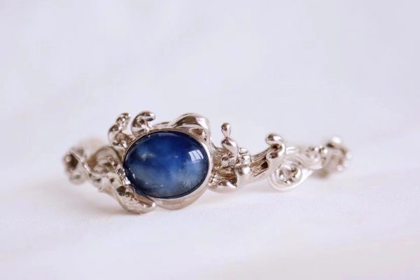 用蓝发晶做一款层次感很强的镯子-菩心晶舍