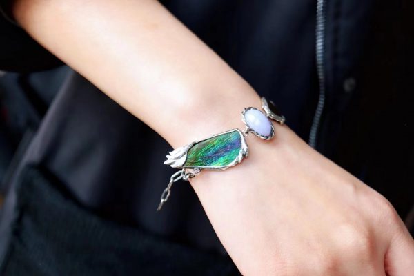 斑彩石手镯,最新设计的款式!-菩心晶舍