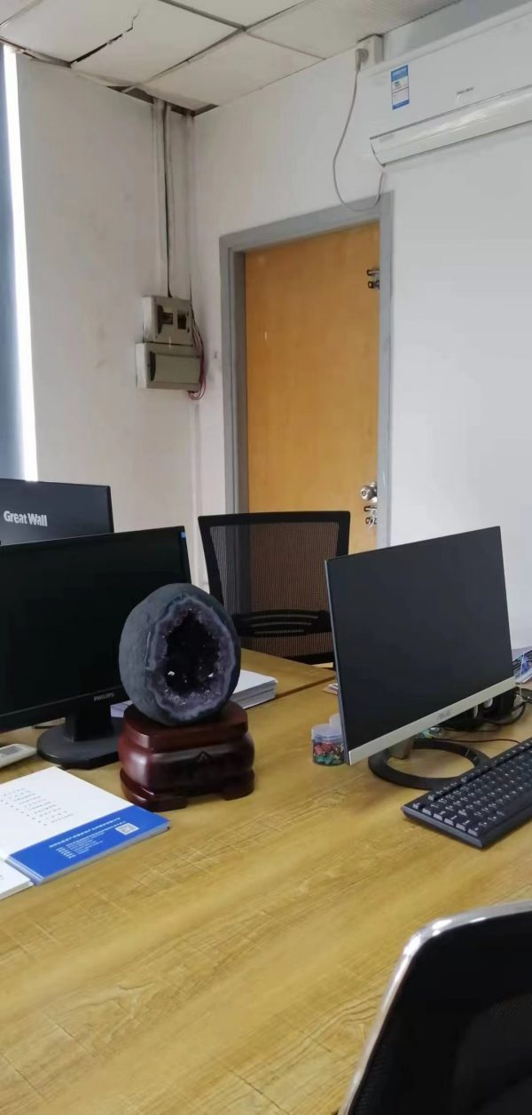 【客人返图】这只紫晶洞是我们可爱的小哥哥帮妈妈选的喔-菩心晶舍