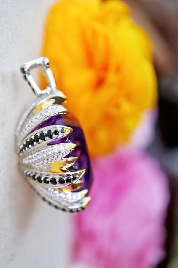 菩心宝石级紫水晶坠,戴上一颗大宝石,你就是最美的皇后!-菩心晶舍