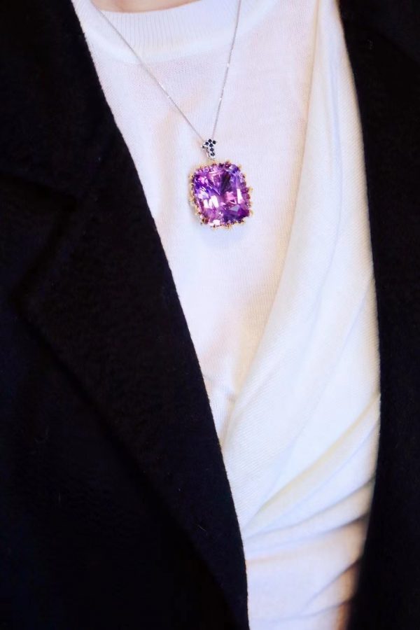 菩心宝石级紫水晶坠,戴上一颗大宝石,你就是最美的皇后!-菩心晶舍