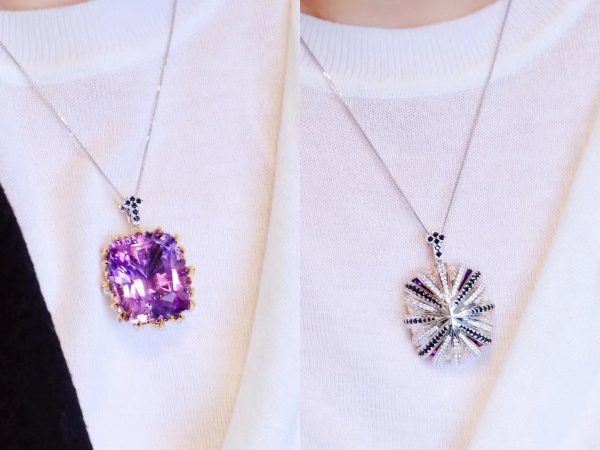 菩心宝石级紫水晶坠,戴上一颗大宝石,你就是最美的皇后!-菩心晶舍