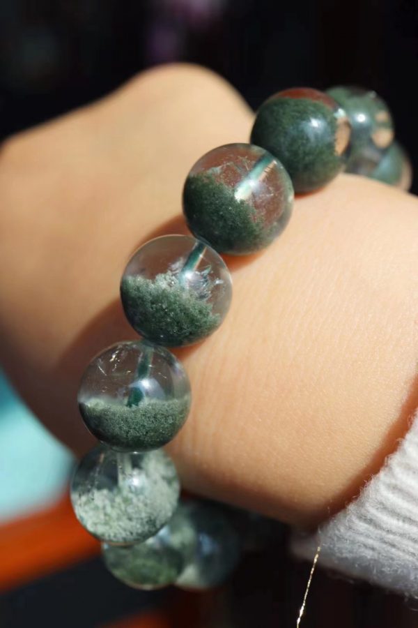 绿幽灵聚宝盆,五行属木,主生长、升发-菩心晶舍