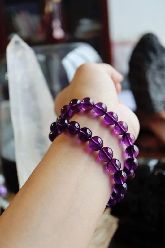 宝石级的紫水晶手链,代表高层次的爱意-菩心晶舍