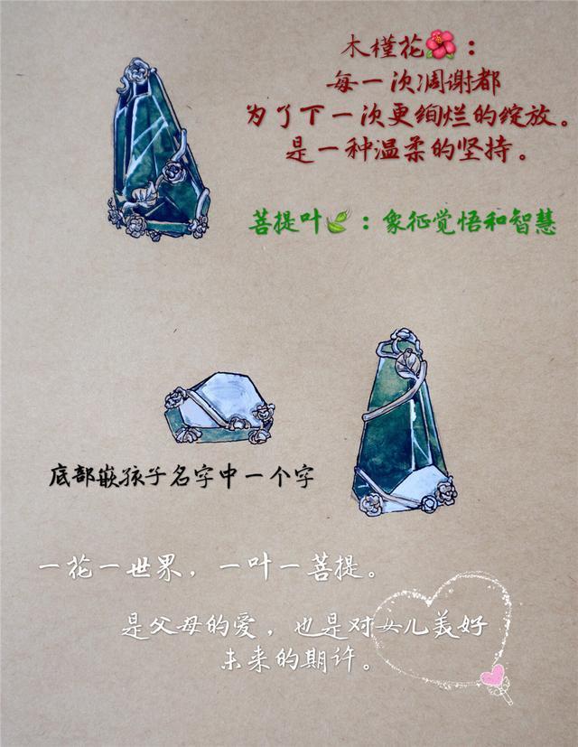 天然萤石木槿花款设计图 胎毛怎么保存?用天然晶石做胎毛纪念品是什么效果?-菩心晶舍
