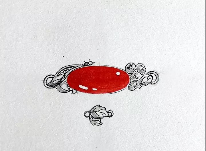 红纹石唯美单圈手链设计稿 菩心近期的设计款单品以及设计图展示-菩心晶舍