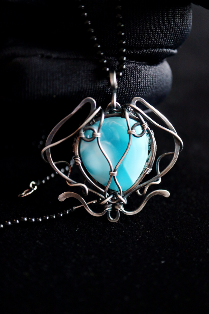 海纹石|999纯银手作