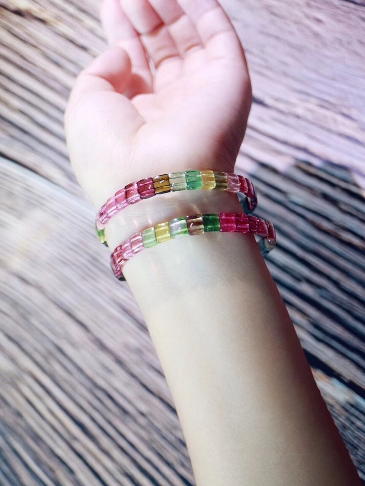 彩虹碧玺 【彩虹碧玺】愿有心人往后岁月五彩缤纷、绚烂至极-菩心晶舍