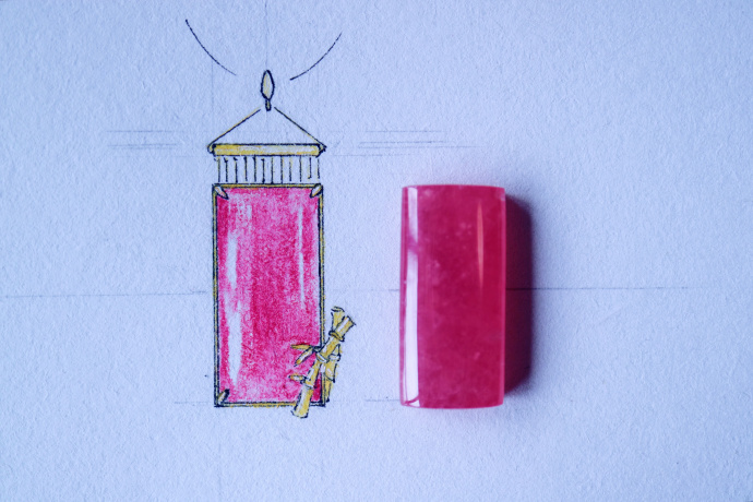 红纹石 【设计图-红纹石、碧玺】红纹石、碧玺、心中有爱的女子必收-菩心晶舍