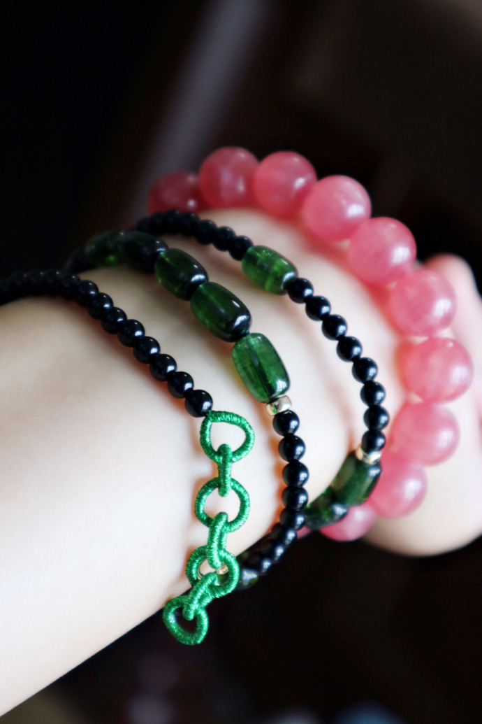 【绿碧玺|24k】凑一条绿碧玺甚为难得