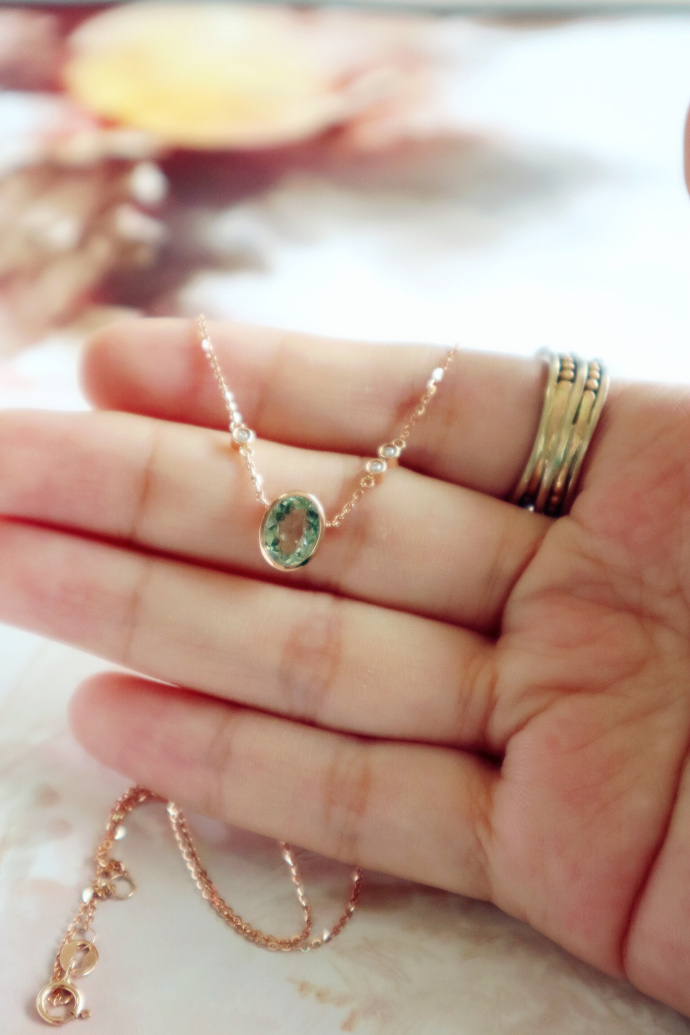 碧玺|星空款锁骨链