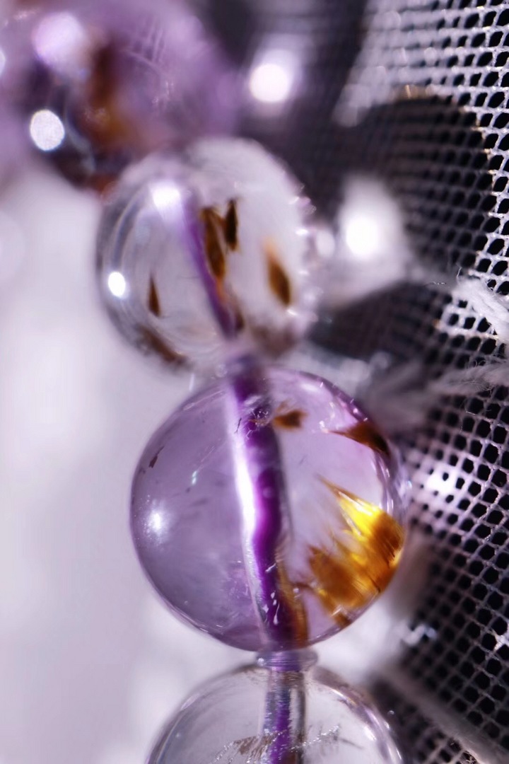 【菩心 | 火焰水晶】紫钛晶，被人们当成改运招财的强力风水石～～-菩心晶舍