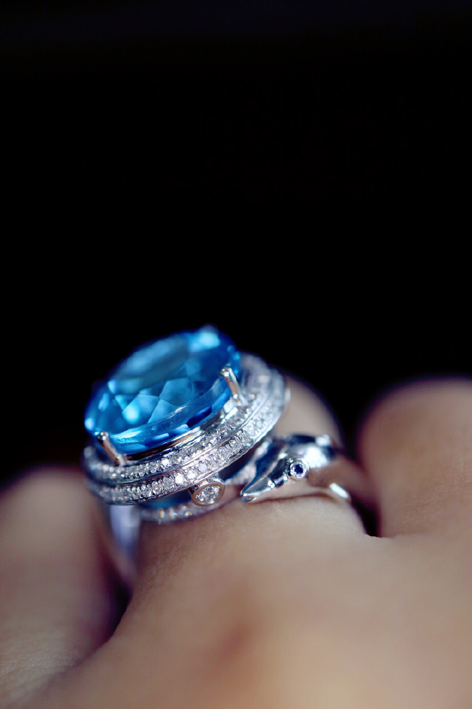 托帕石 | 白金钻戒