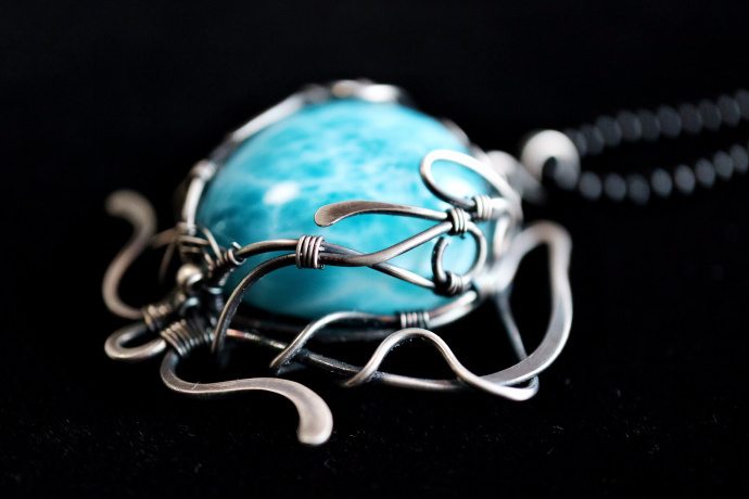 海纹石|999纯银手作