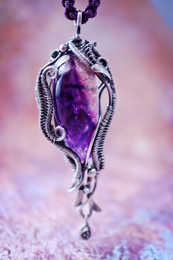 紫发晶|纯银纯手工设计