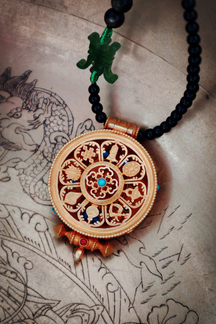 【嘎乌盒|鎏金】菩心特色的“财神”嘎乌盒