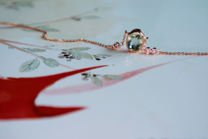 碧玺|星空款锁骨链