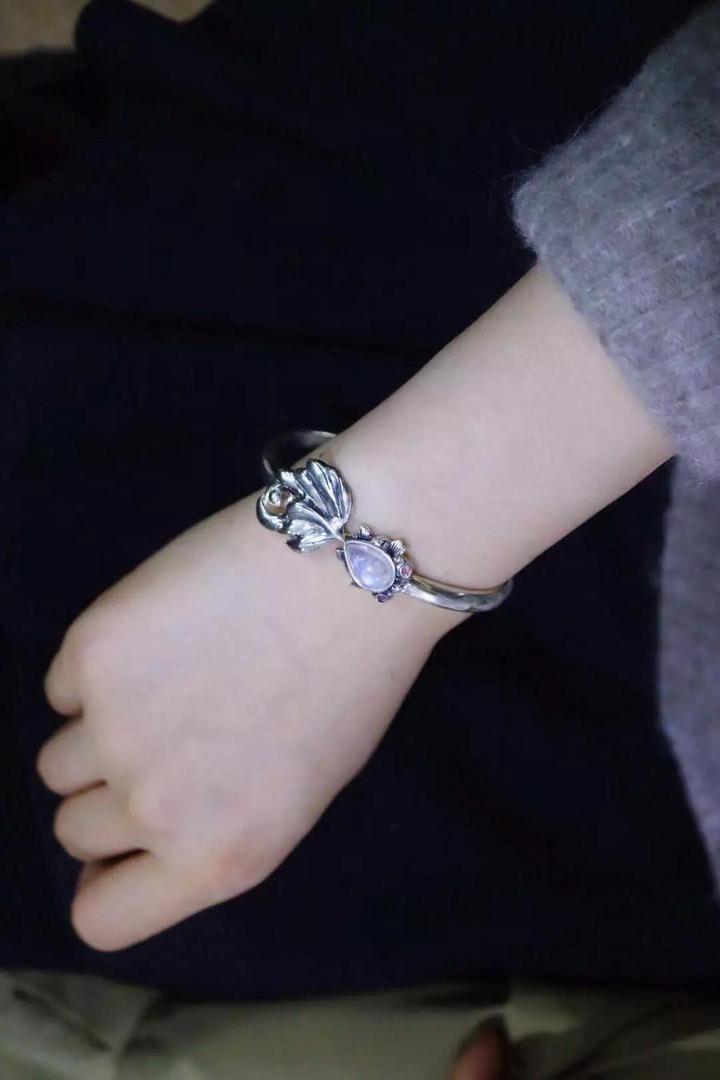 菩心晶舍月光石手镯