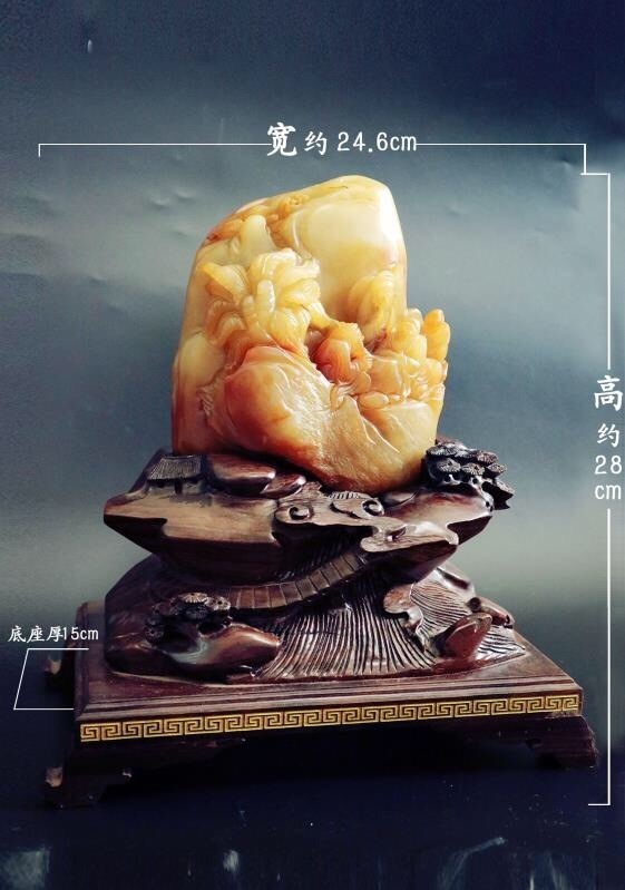 黄冻雕刻摆件