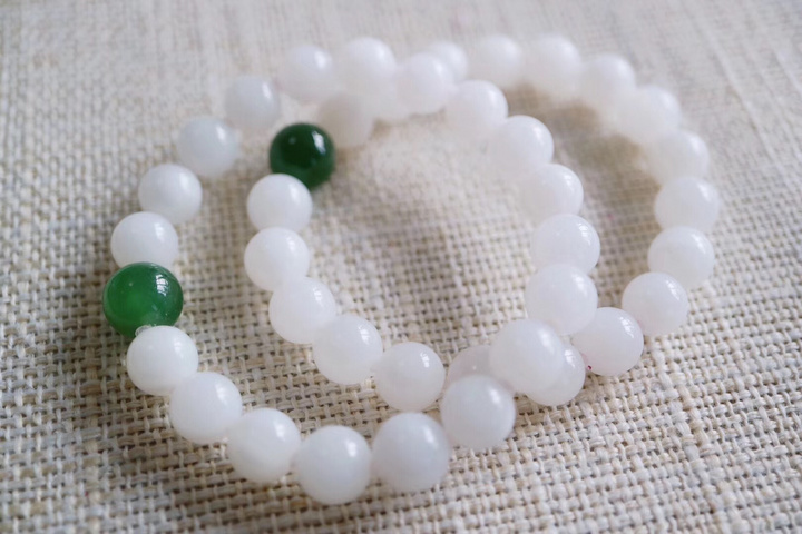 菩心 | 玉化砗磲&碧玉