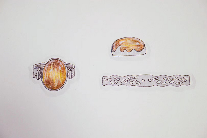 【菩心-铜发晶】如此大的铜发晶，做个吊坠戒指两用，甚好甚好-菩心晶舍