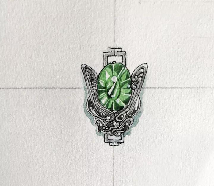 捷克陨石紫檀天禄手链设计稿 菩心近期的设计款单品以及设计图展示-菩心晶舍