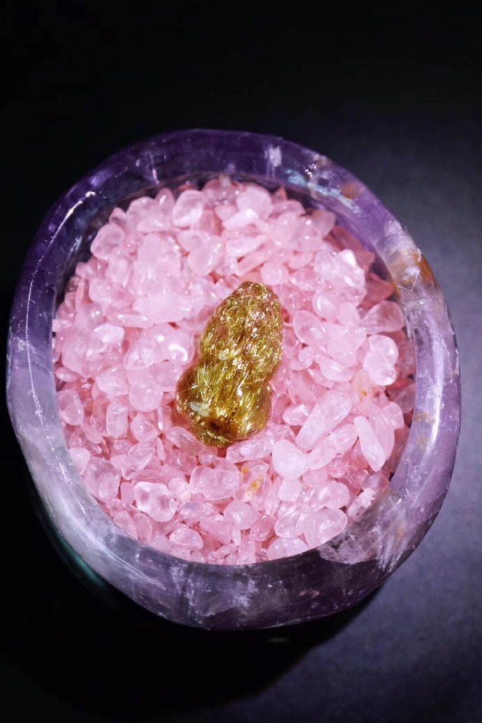 菩心-天然迷你紫晶聚宝盆
