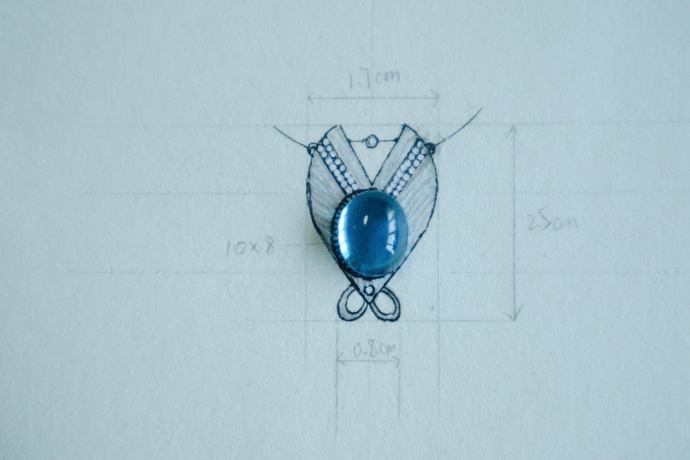 托帕石项链设计稿