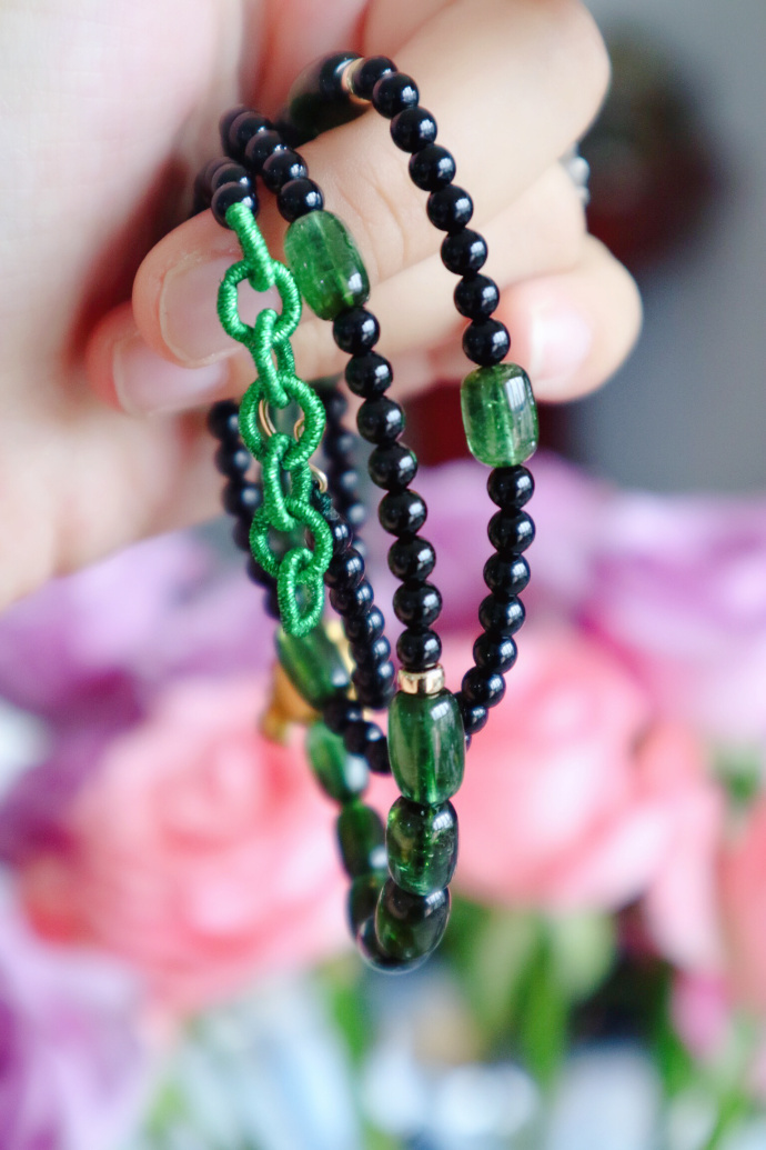 【绿碧玺|24k】凑一条绿碧玺甚为难得