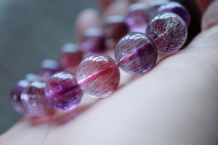 【菩心 | 三轮骨干紫发晶】紫发晶拥有很高的磁场，极具灵性-菩心晶舍