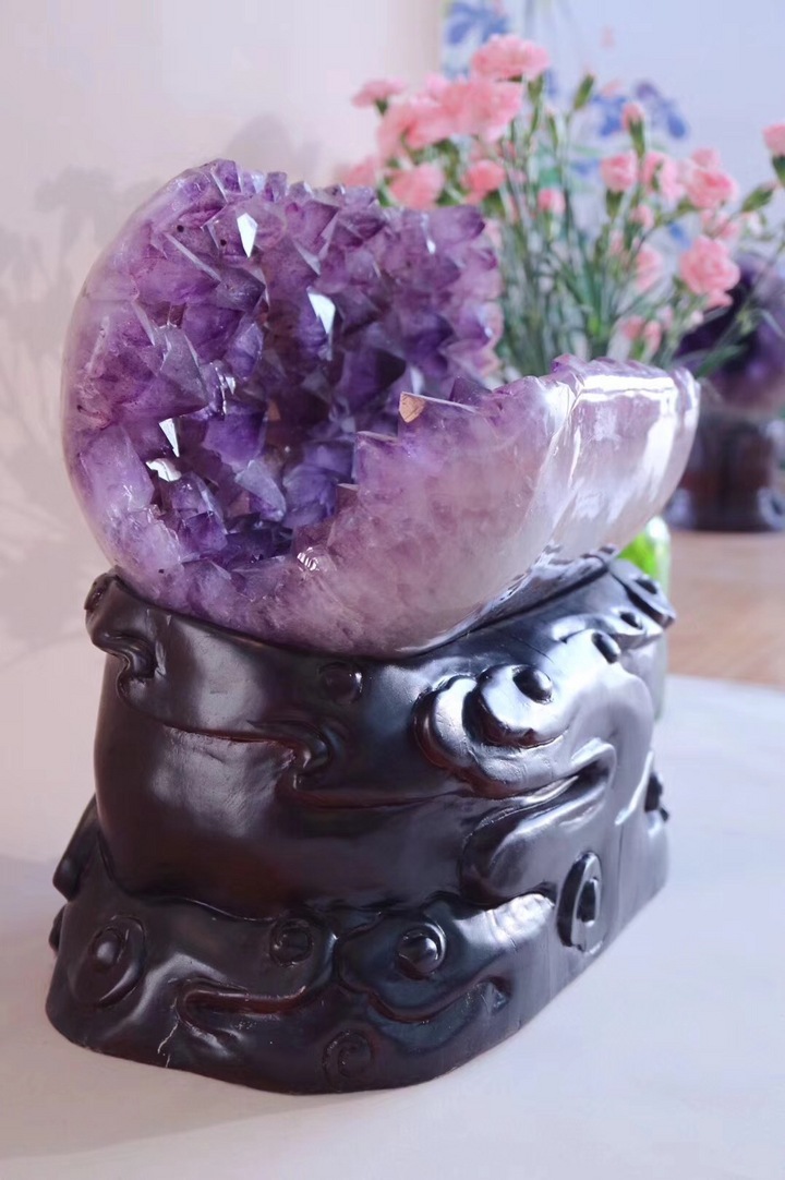 菩心·天然紫晶摆件