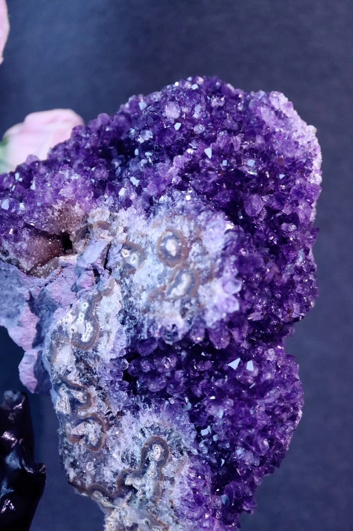 【紫晶簇 | 如意】浑然天成的如意形状紫晶簇非常罕见稀有-菩心晶舍