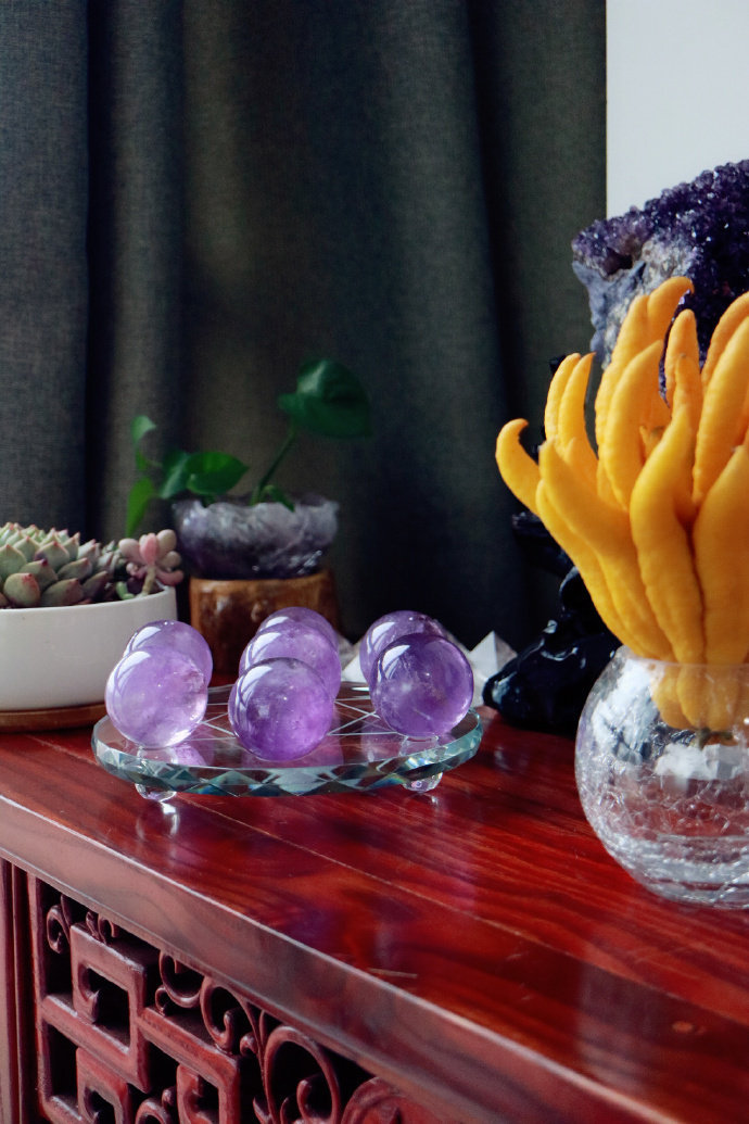 ​​菩心晶舍紫水晶七星阵