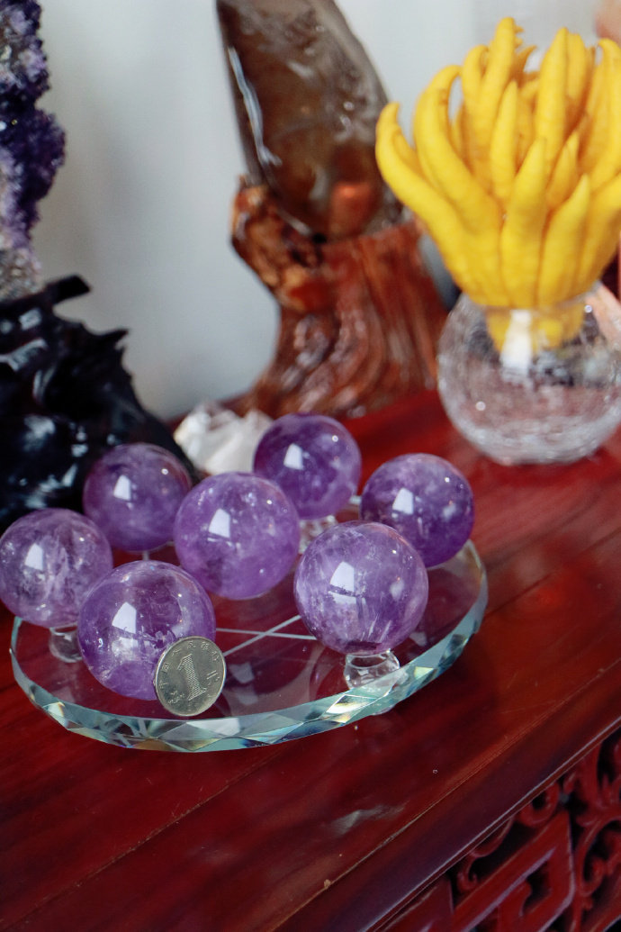 ​​菩心晶舍紫水晶七星阵