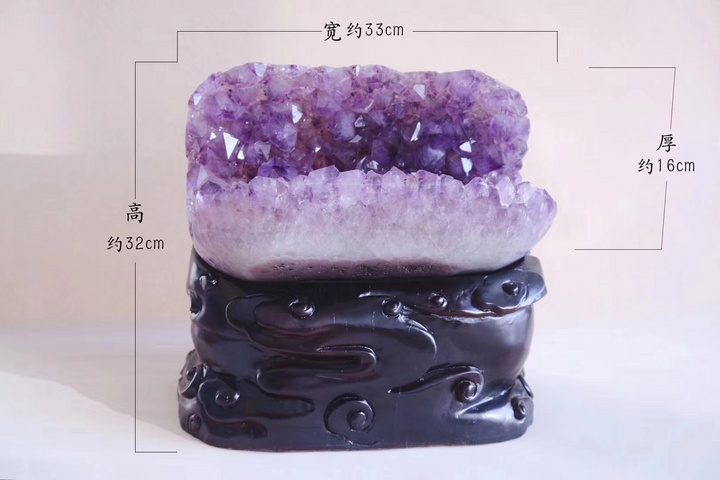 【菩心·天然紫晶摆件】一款收藏级天然紫晶聚宝桶，放家中财位，聚气生财-菩心晶舍
