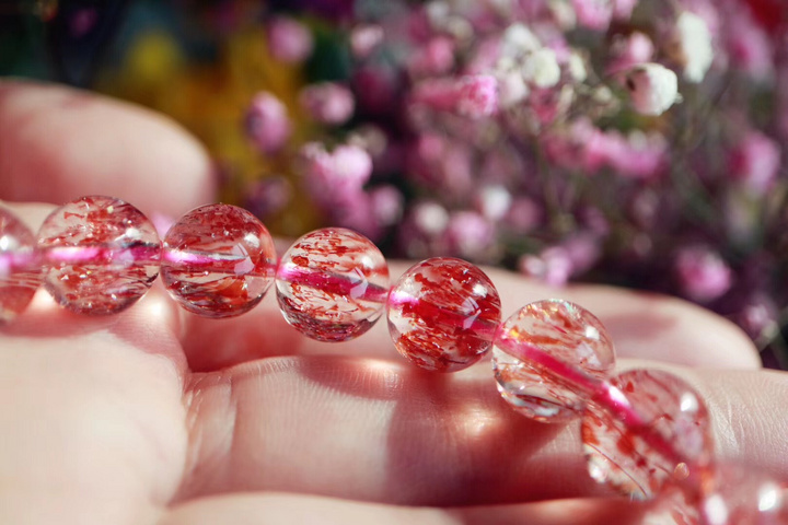 【菩心 | 超七金草莓晶】只有“梦”这一字可以形容它的美-菩心晶舍