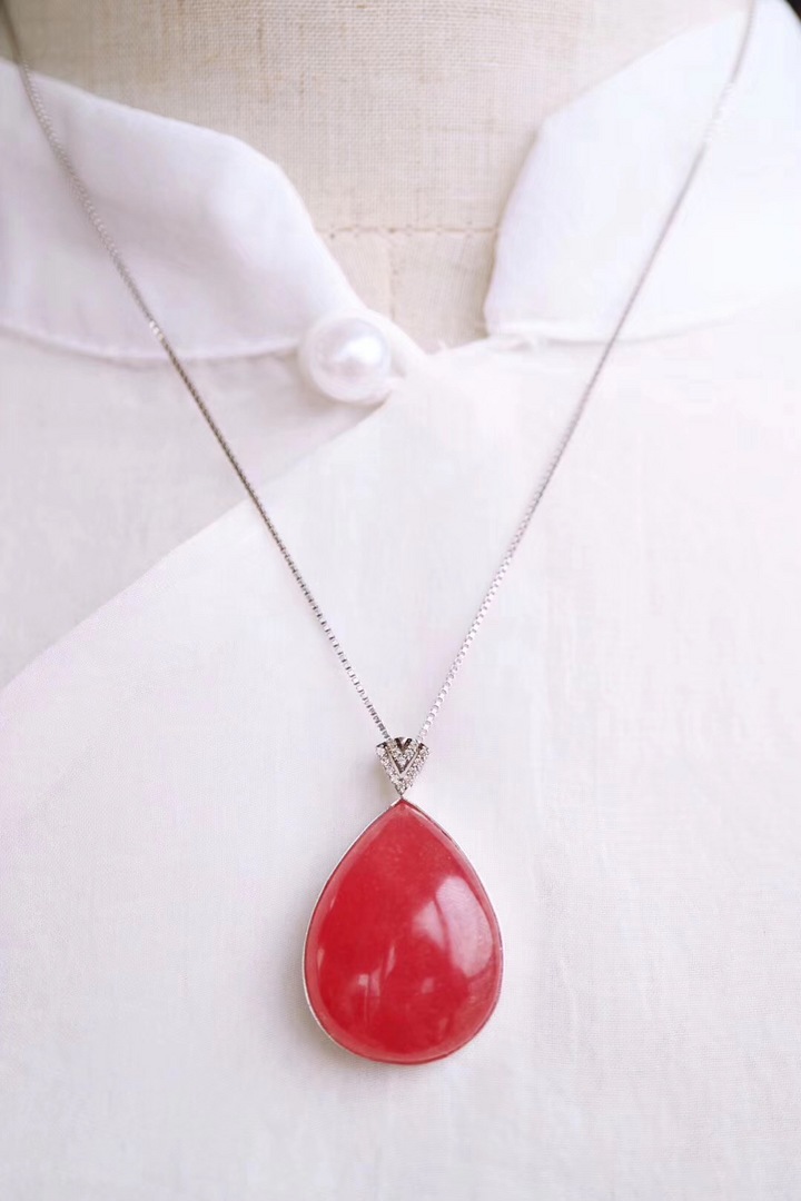 菩心-红纹石、金草莓晶