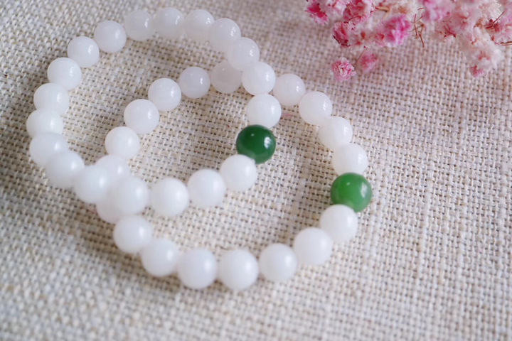 菩心 | 玉化砗磲&碧玉