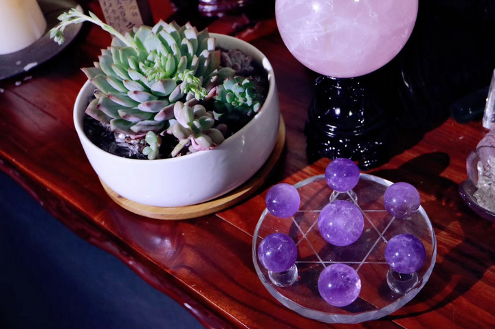 ​​菩心晶舍紫水晶七星阵