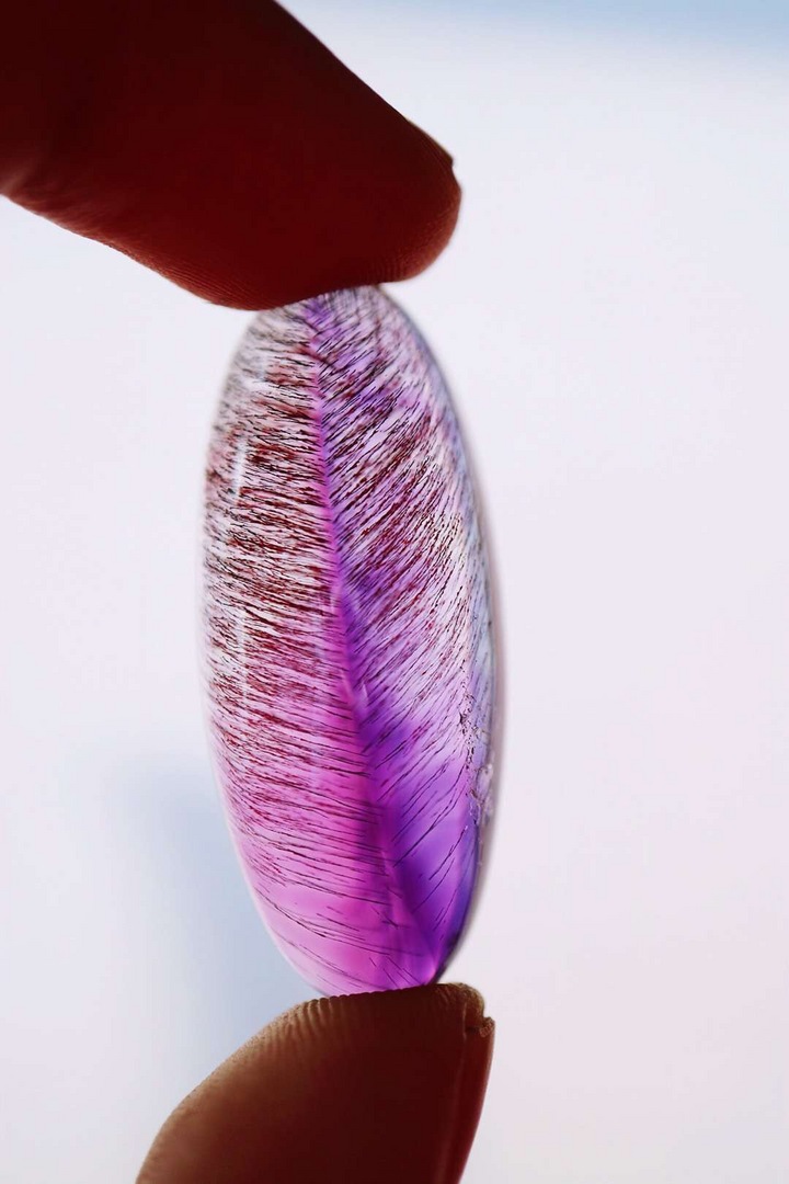 【菩心-极品紫发晶裸石】能量超高的紫发晶，得此物者，得自在-菩心晶舍