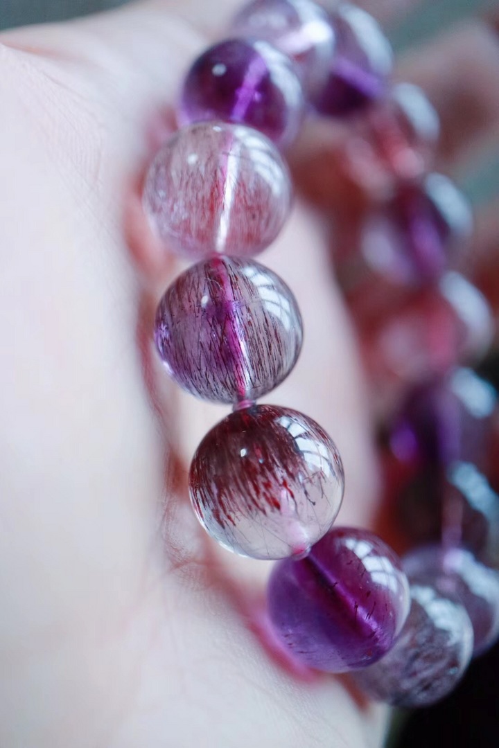 【菩心 | 三轮骨干紫发晶】紫发晶拥有很高的磁场，极具灵性-菩心晶舍