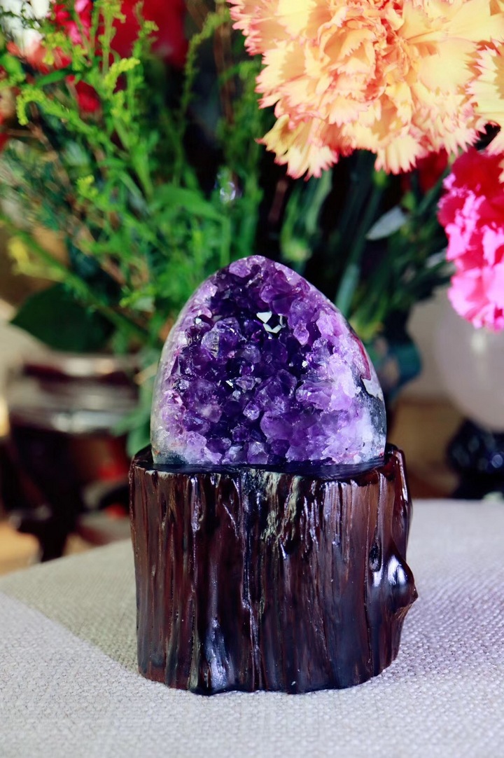 【菩心 | 乌拉圭紫晶簇】可带来灵感和智慧，也是最常用的风水石！-菩心晶舍