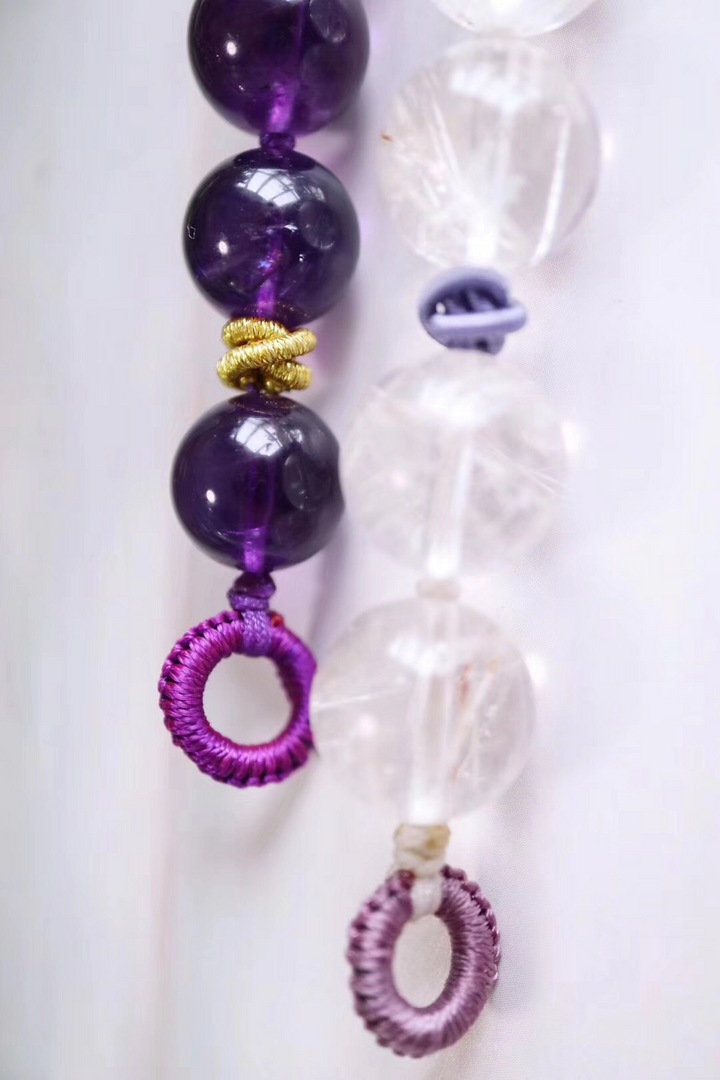 菩心-紫水晶、雪花水晶、紫黄晶、太阳石