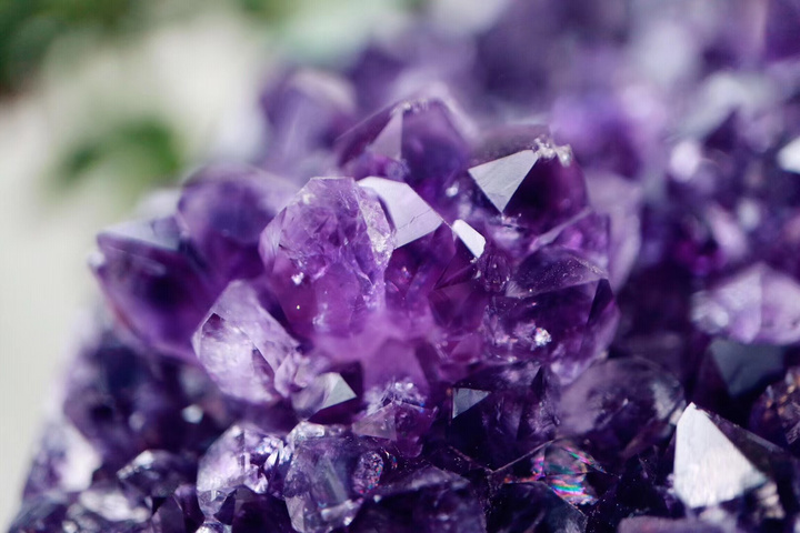 【菩心 | 紫晶簇】摆置一座原矿紫晶簇可增加室内美观～～-菩心晶舍