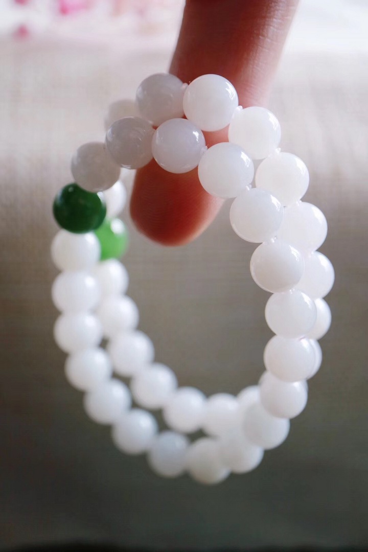 菩心 | 玉化砗磲&碧玉