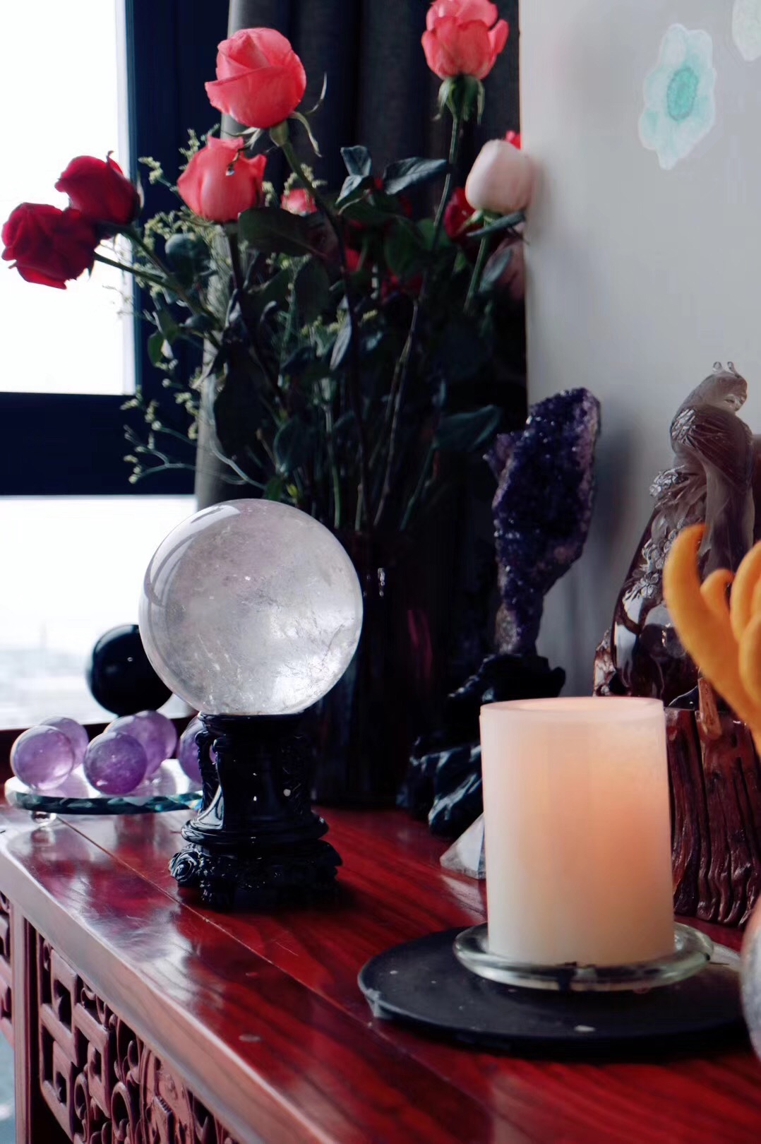 菩心 白水晶球 被誉为 摩尼宝珠 是所有光色的综合体 菩心晶舍