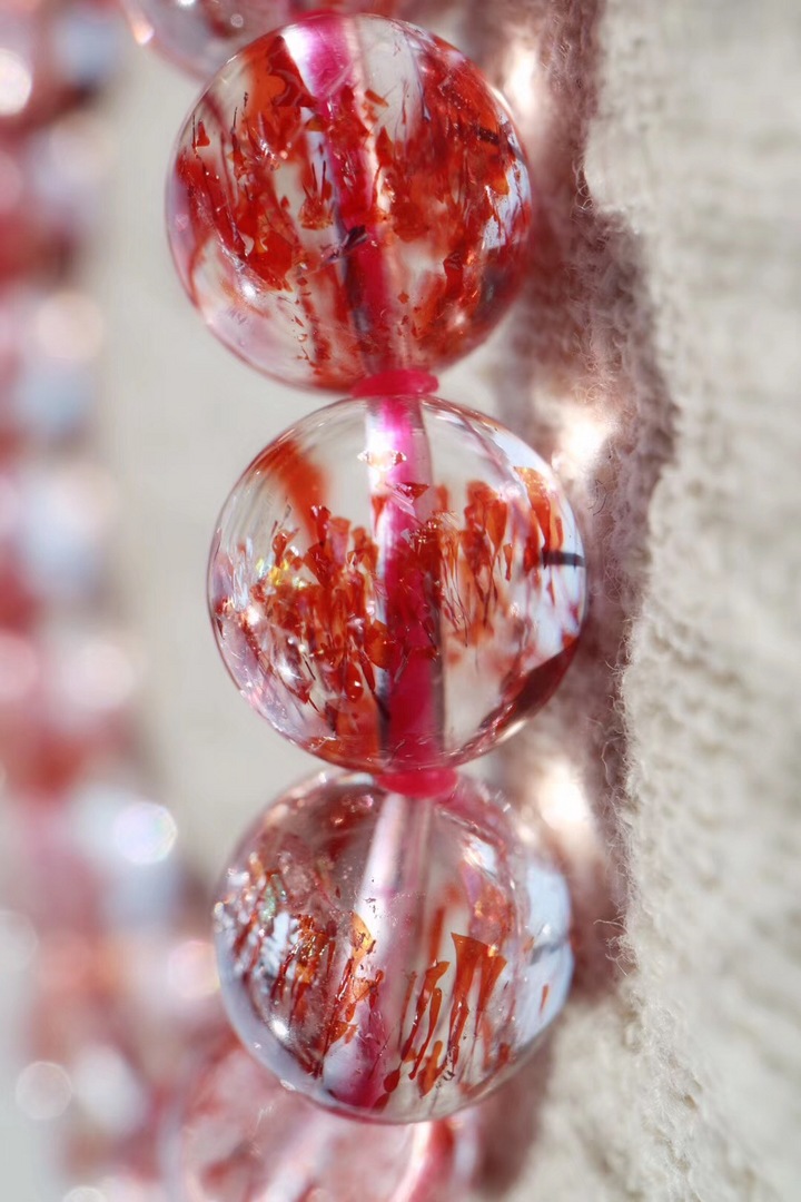 【菩心 | 超七金草莓晶】只有“梦”这一字可以形容它的美-菩心晶舍