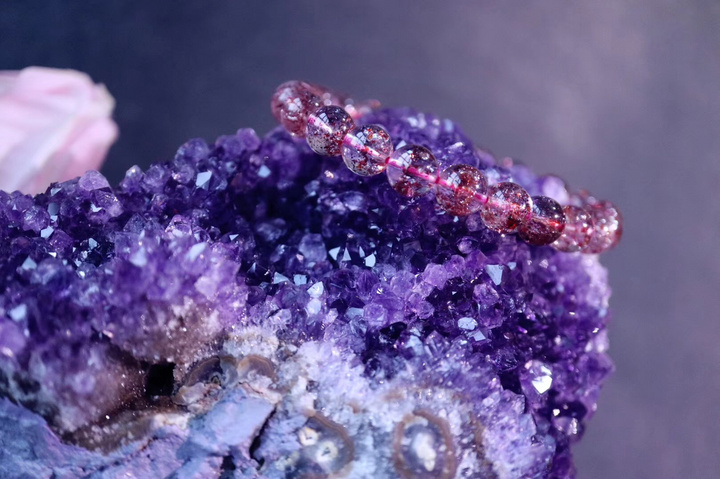 【紫晶簇 | 如意】浑然天成的如意形状紫晶簇非常罕见稀有-菩心晶舍