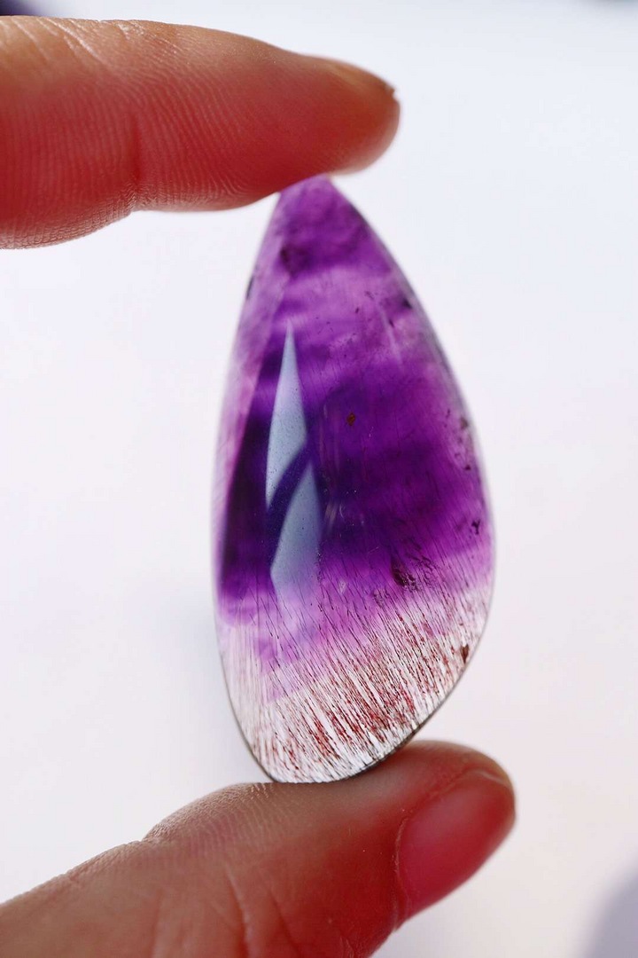 菩心-极品紫发晶裸石